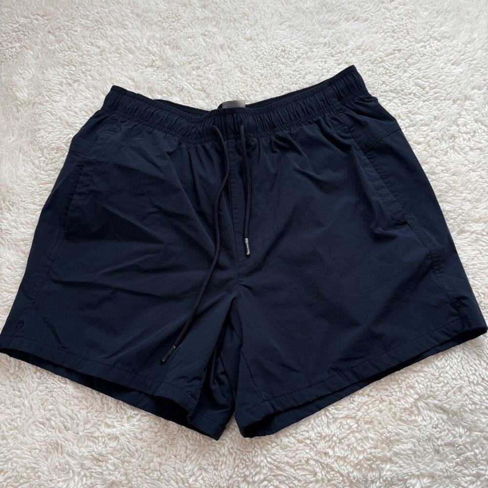 VRST Mens Navy Shorts 5" Running Athletic Gym Crossfit College Sports Casual M